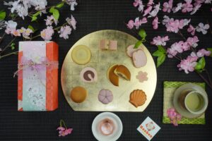 Sakura flavored desserts and drinks in Japan during spring